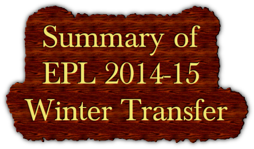 EPL 2014-15 Winter Transfer